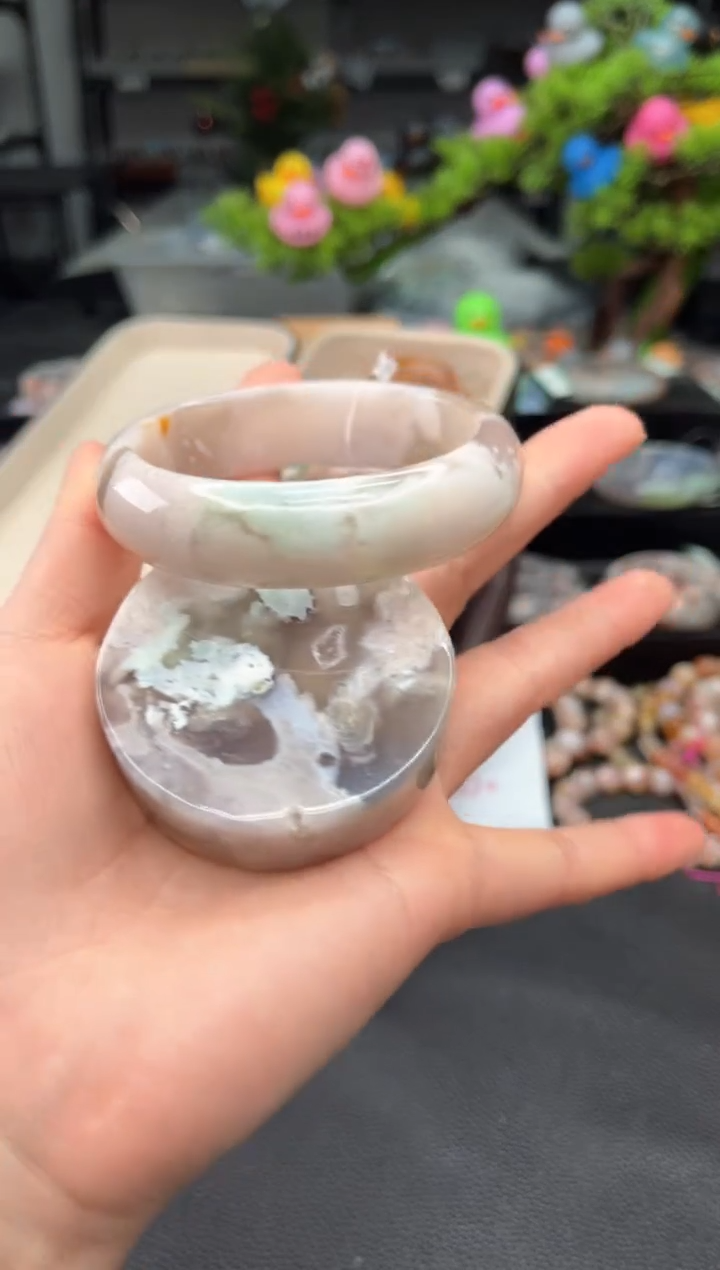 石英质玉未镶嵌手镯59圈口（赠品镯心）3330326