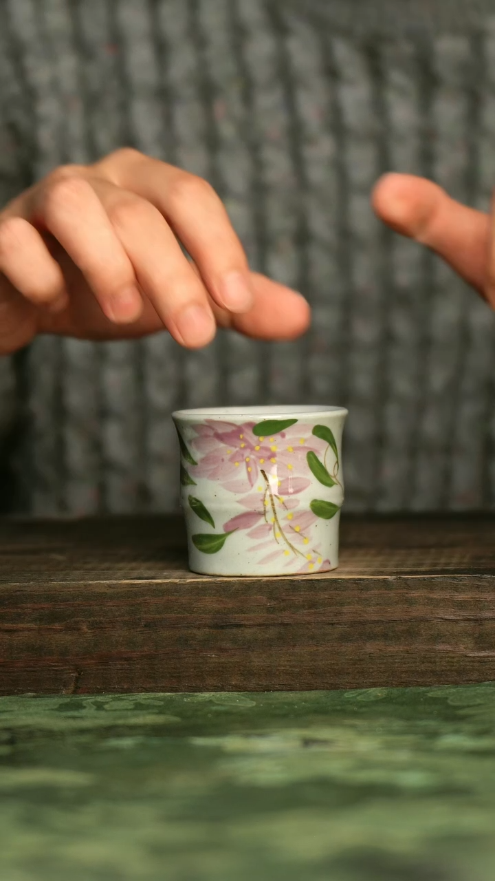 陶瓷青诗集手工手绘瓷器