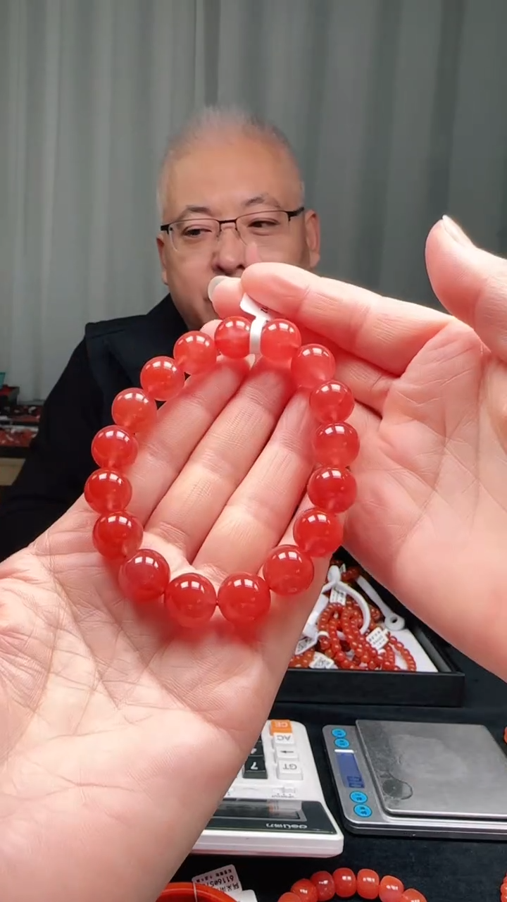 未镶嵌多样性发一件南红玛瑙12mm保山圆珠单圈 