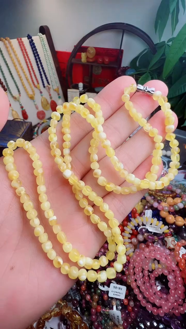 手链蜜蜡未镶嵌丹***? 一物一件）000810