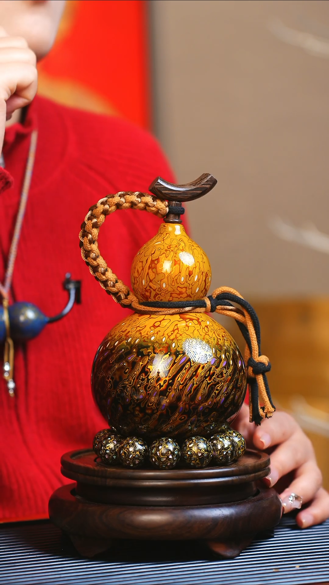 【闪购商品】JP025大师姐臻选非遗大漆酒葫芦