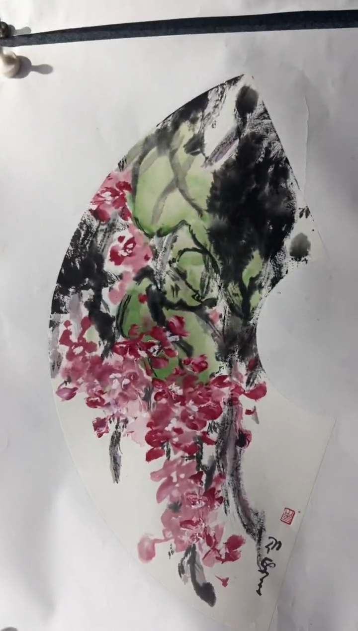 国画开播福利/两平尺扇面/国画