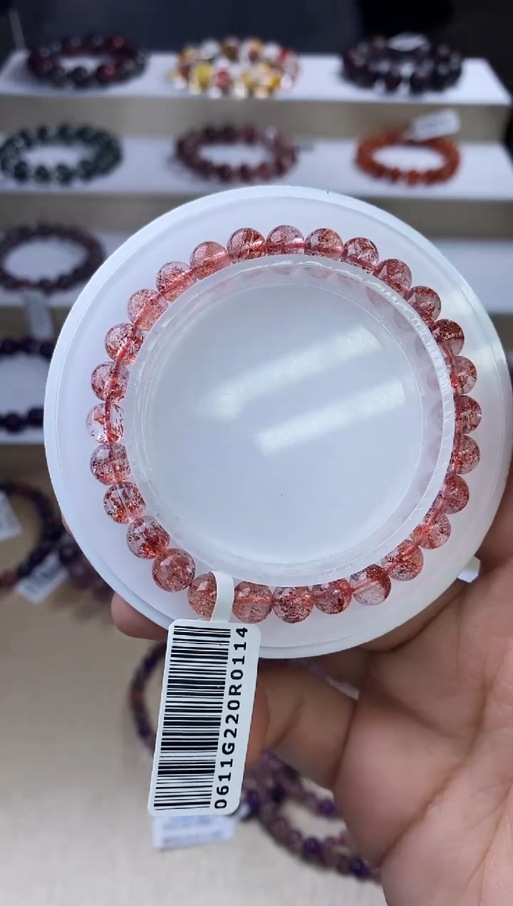 【闪购商品】水晶手链未镶嵌芬达金草莓6m+