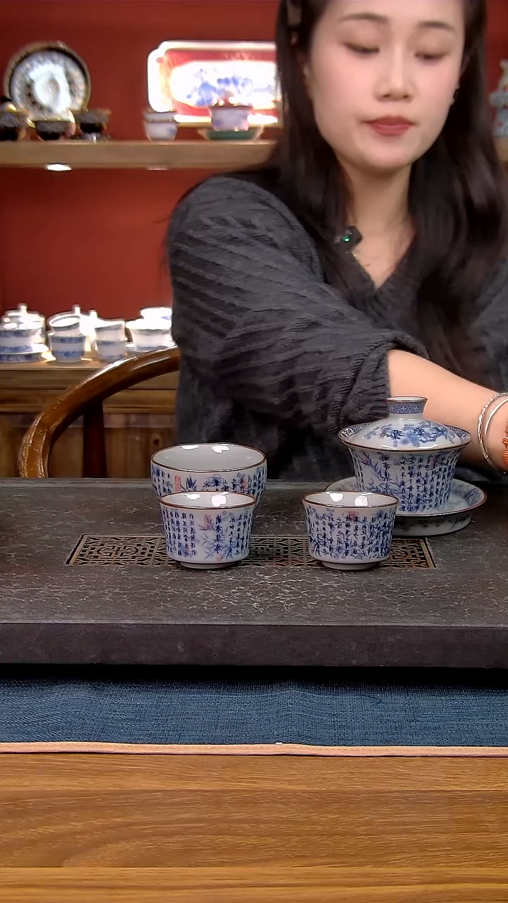 简装家用款4件套 老陶泥开片纹陶瓷茶具