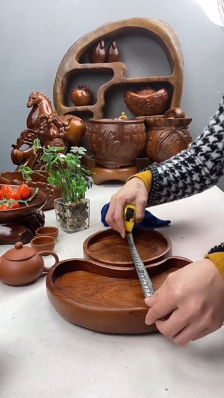 香樟木A12日月同辉/尺寸2个/组