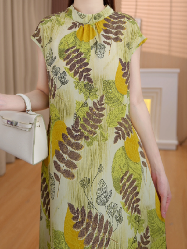 【送腰带】 亭亭玉立2025专柜新品收腰减龄连衣裙Q8146