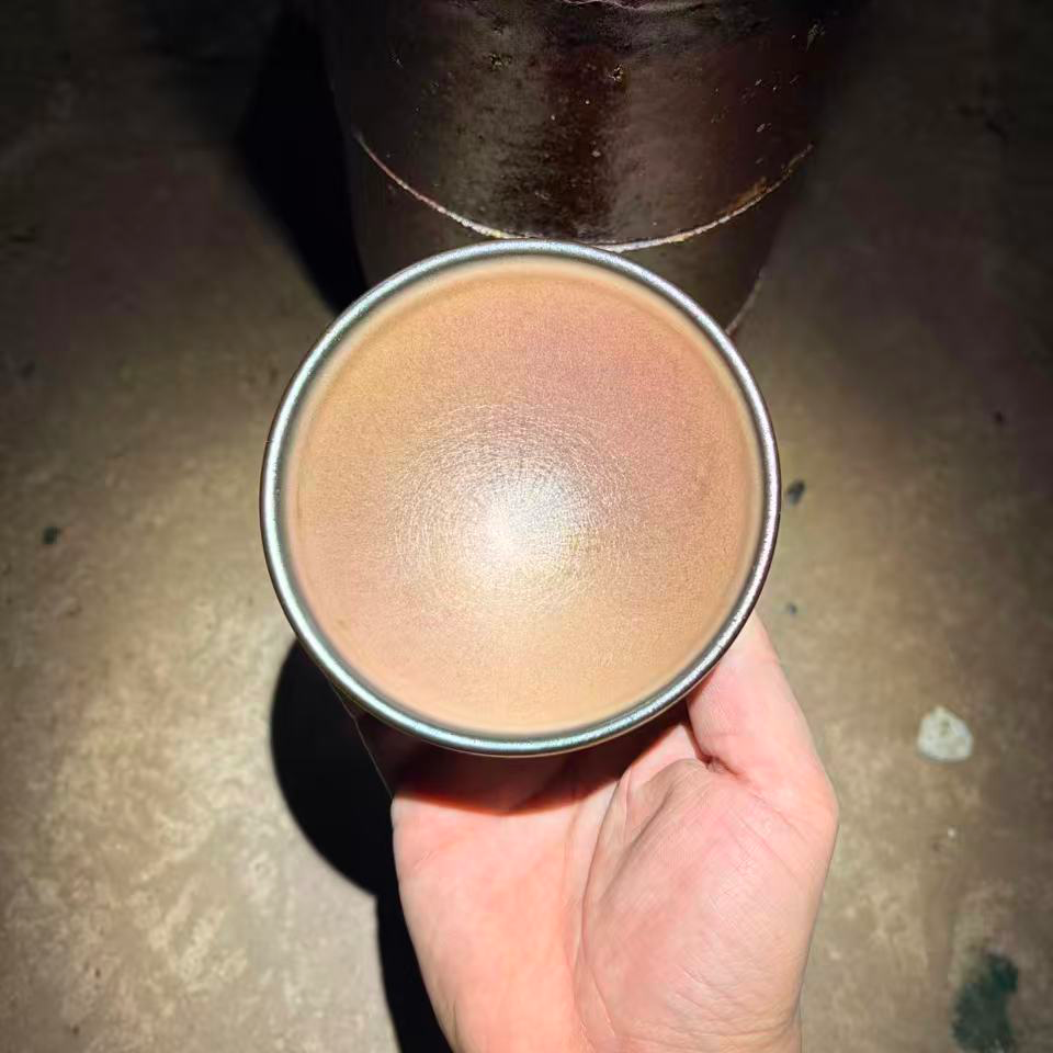 建窑建盏 极光幻彩金 高端茶器主人杯 电烧