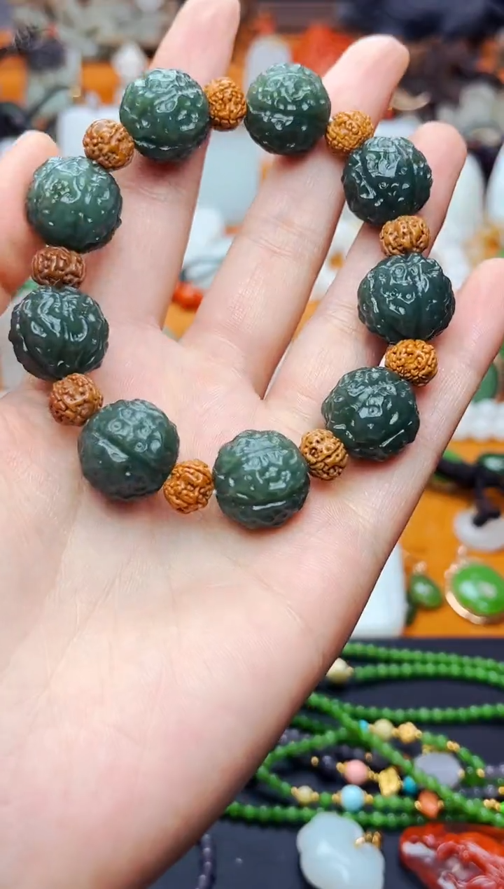 【闪购商品】和田玉手串未镶嵌小金刚手串