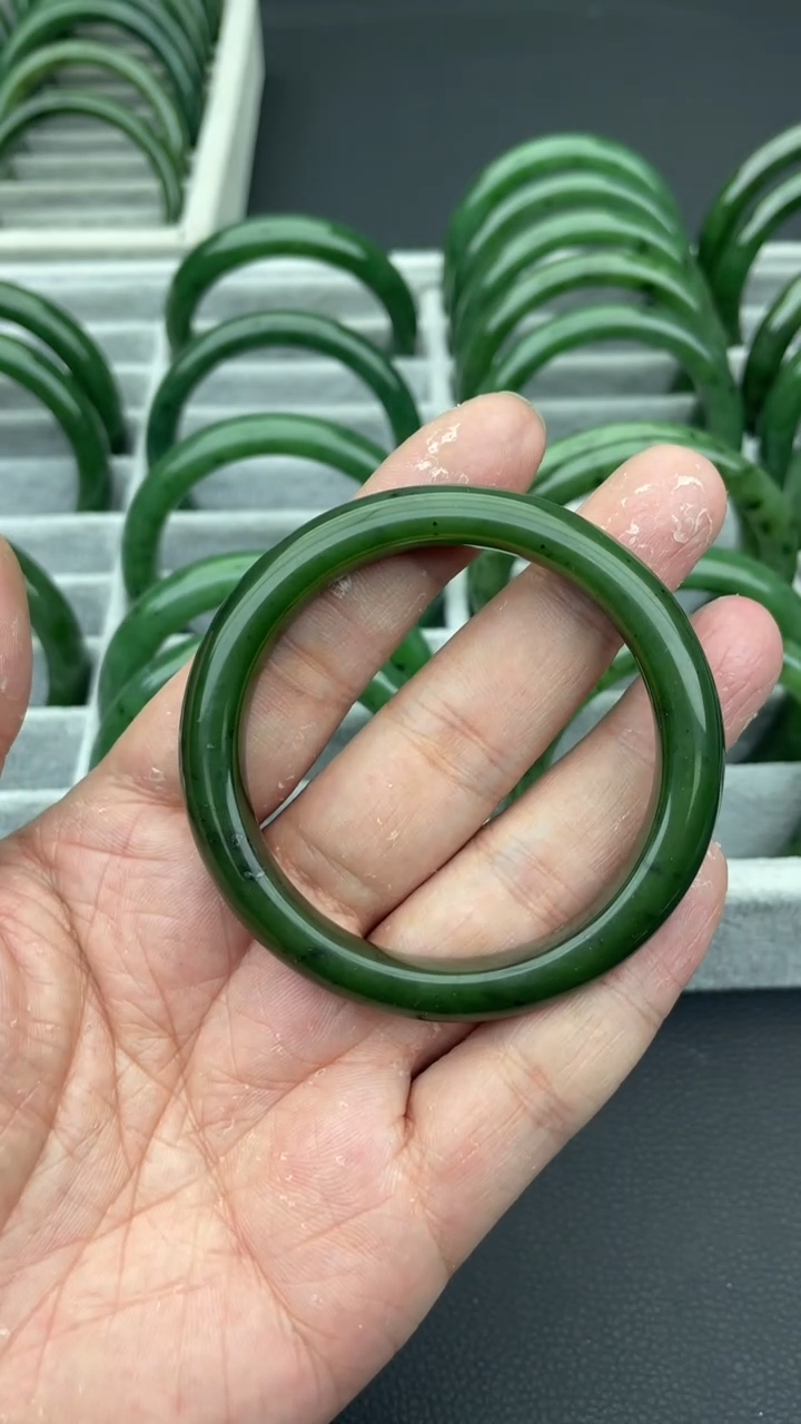 未镶嵌手镯和田玉（碧玉）44-55