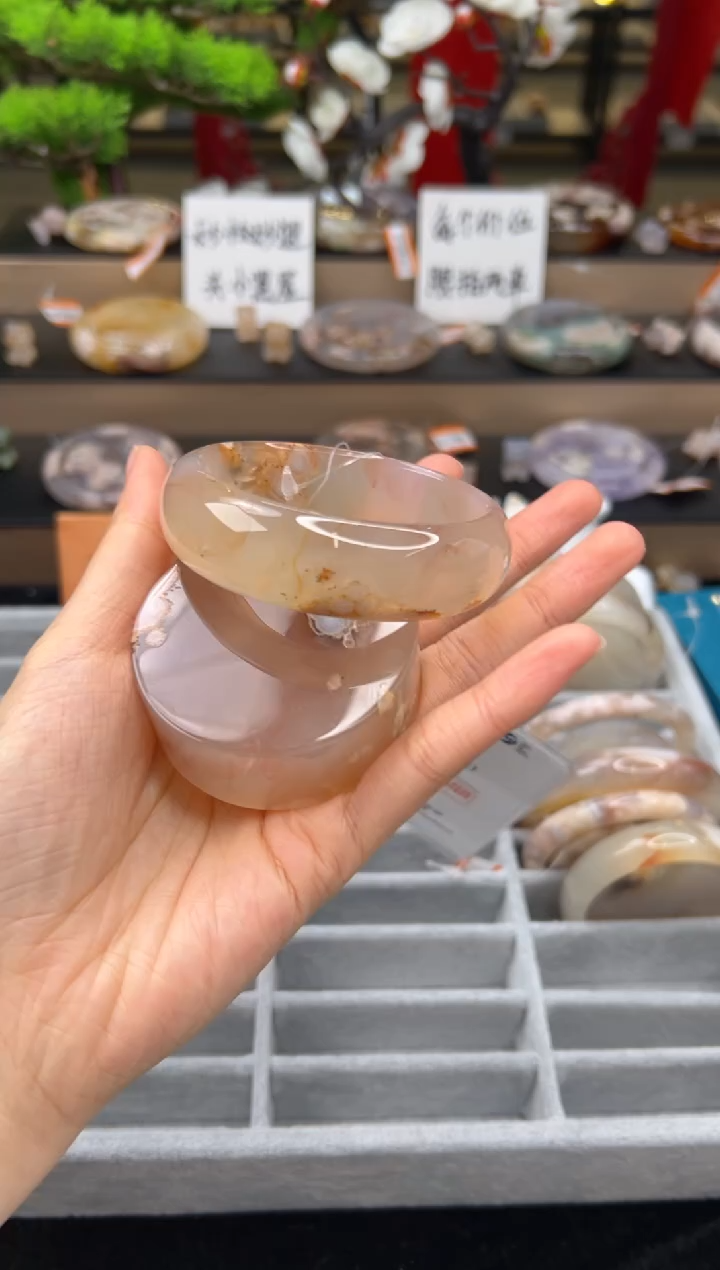 【闪购商品】石英质玉未镶嵌手镯58圈口（赠送镯心）21250