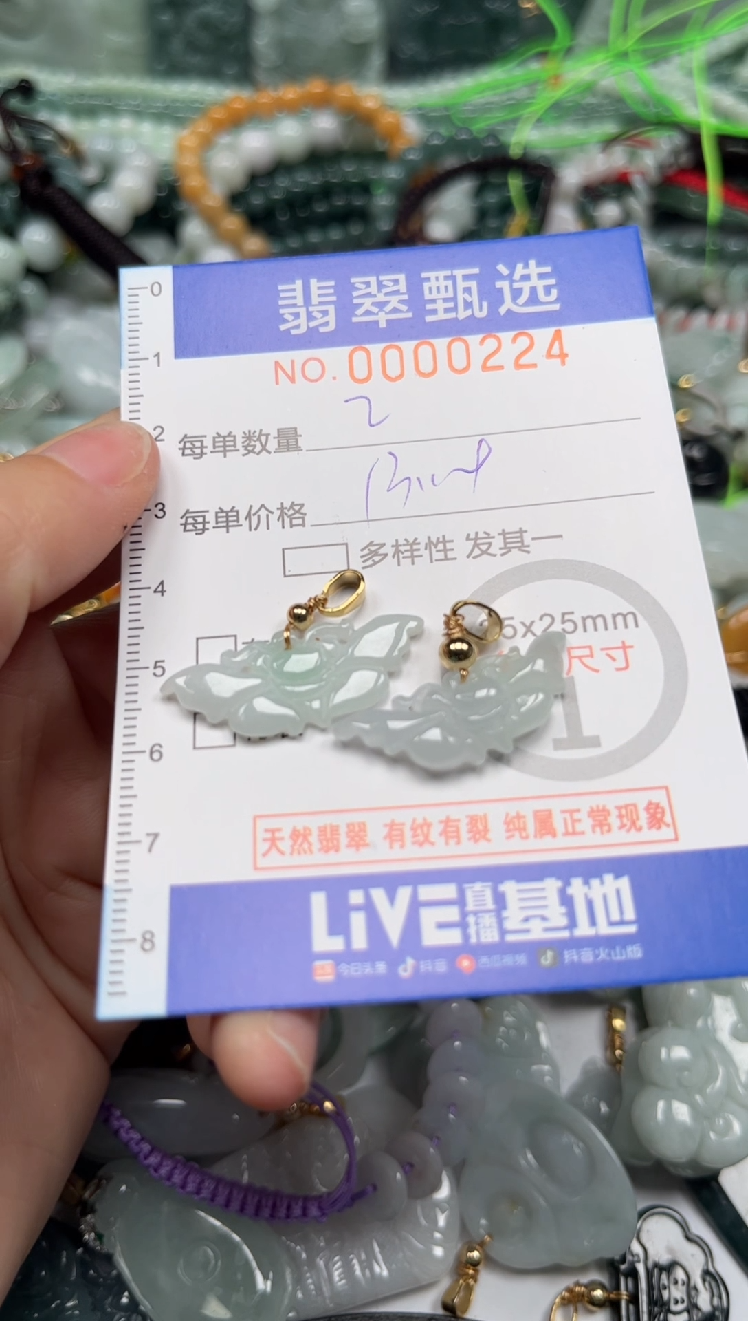 【闪购商品】翡翠颈饰未镶嵌00..0224