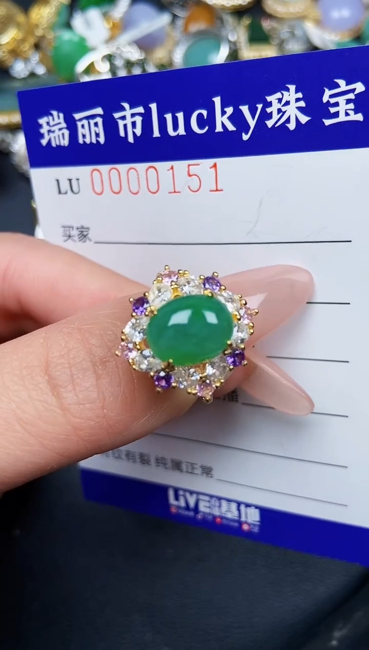 【闪购商品】翡翠颈饰银S925镶嵌0151