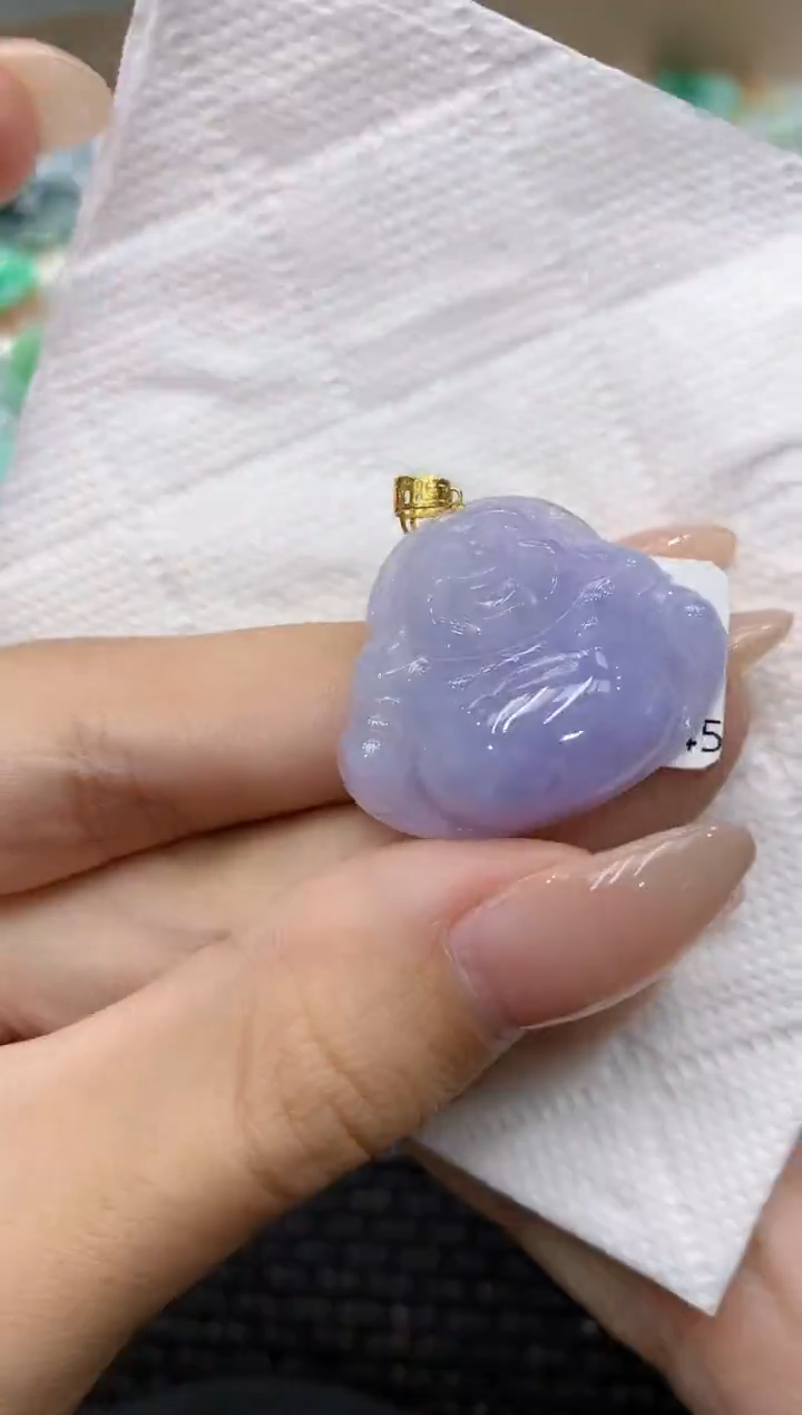 颈饰18K金镶嵌翡翠111111111111