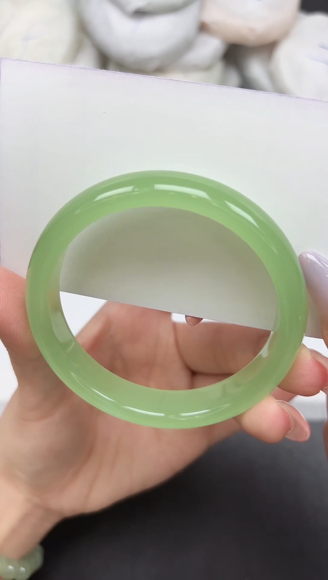 未镶嵌手镯石英质玉235-58-59