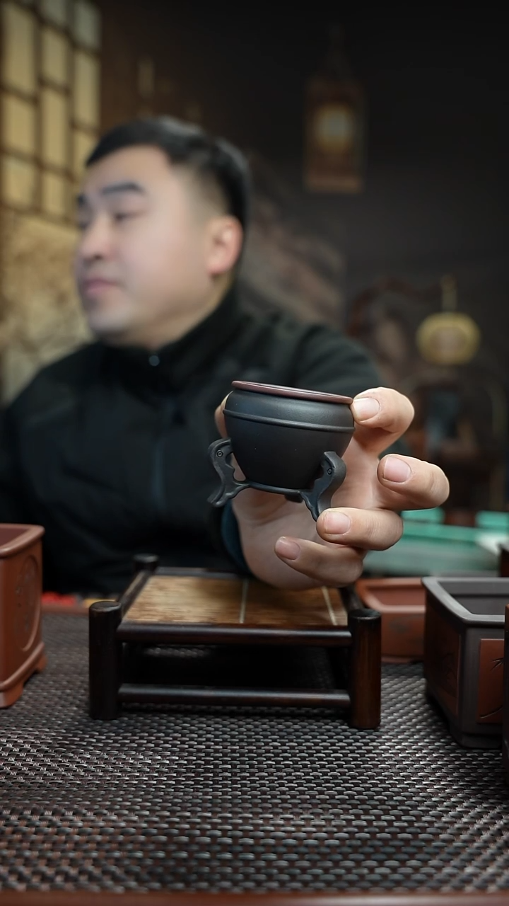 紫砂花盆闲**作長木軒精品紫砂