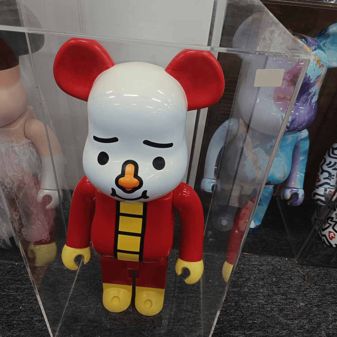 【小白】1000%积木熊豆腐人红色(头顶发黄款)