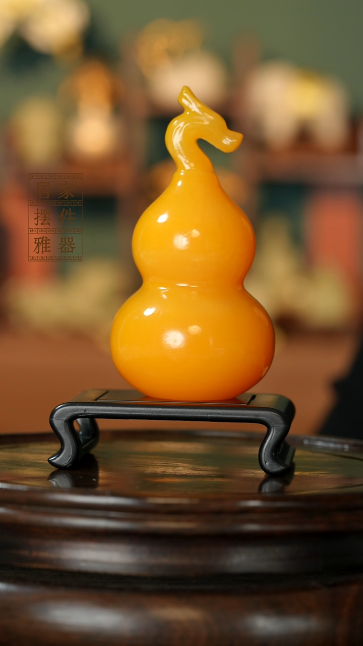 玉《龙头葫芦》摆件