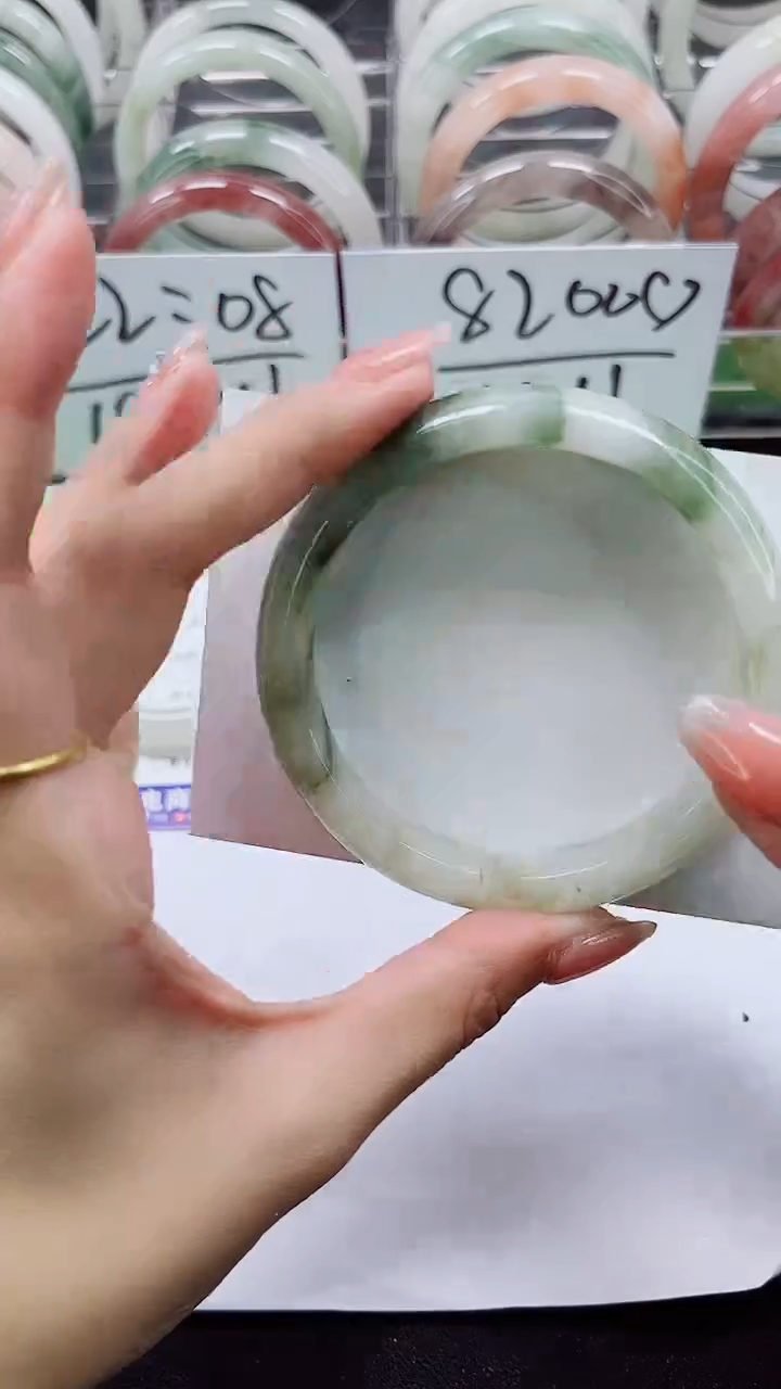 【闪购商品】石英质玉手镯合金A247-60/61