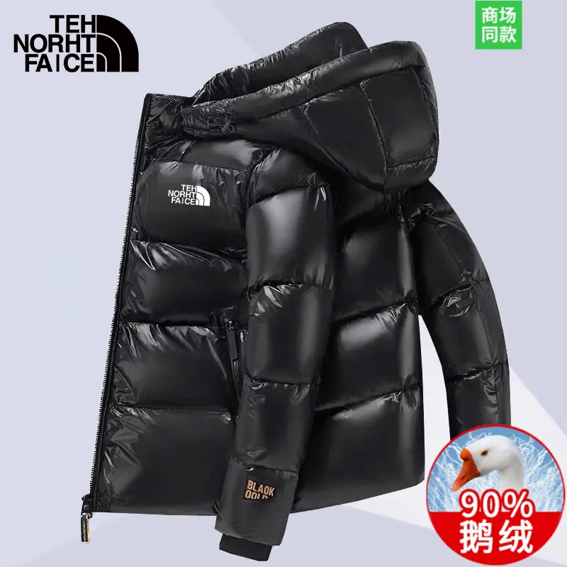 动感北面鹅绒服黑金羽绒服男女款冬季极寒保暖短款零下30东北外套