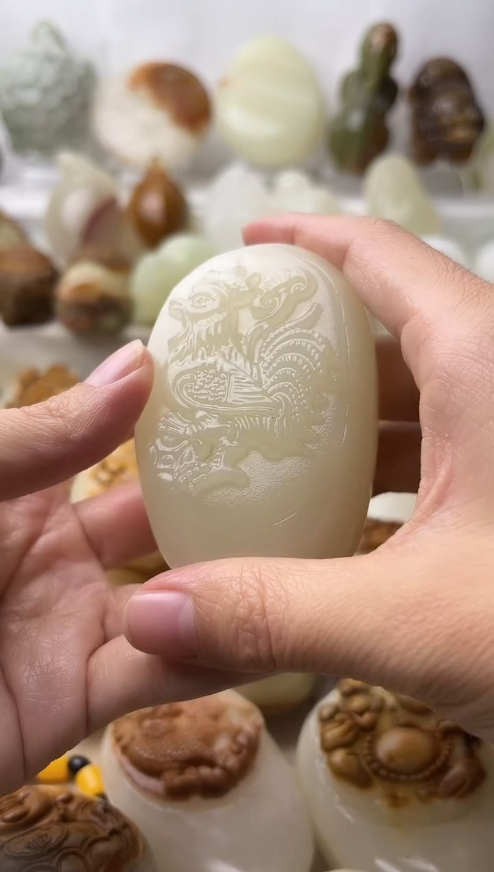 石材古青石棉纹正常不退换鸡