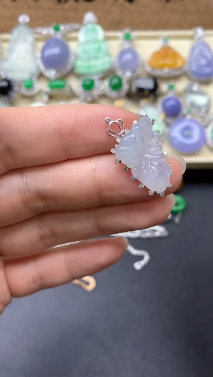 【闪购商品】翡翠颈饰18K金镶嵌130-中国好珍宝