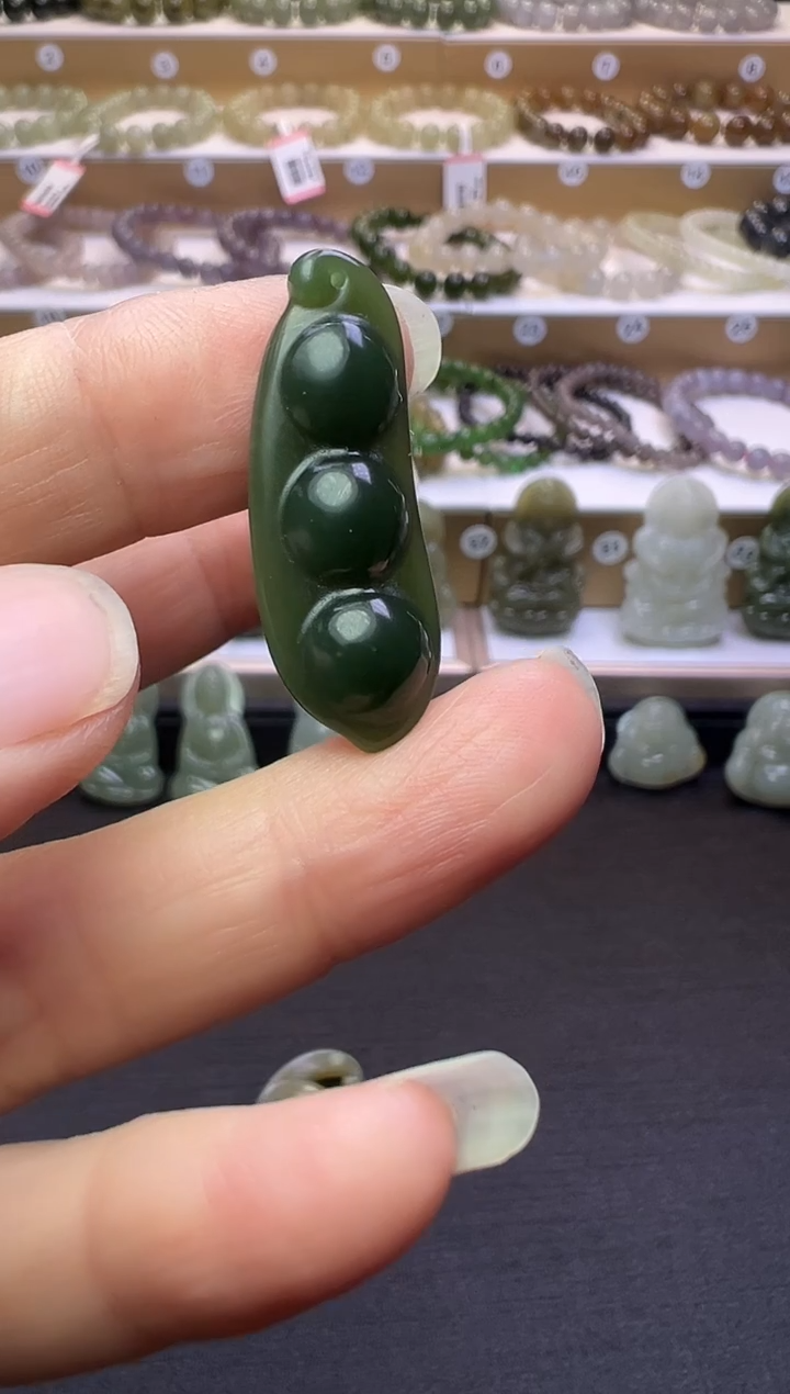 颈饰未镶嵌和田玉66号链接有棉点