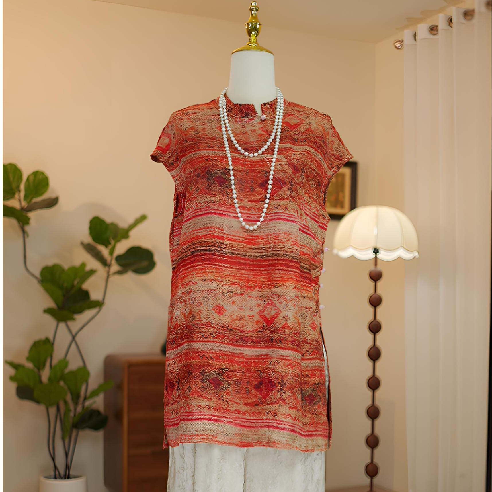 新中式香云纱工艺夏季新款小衫女