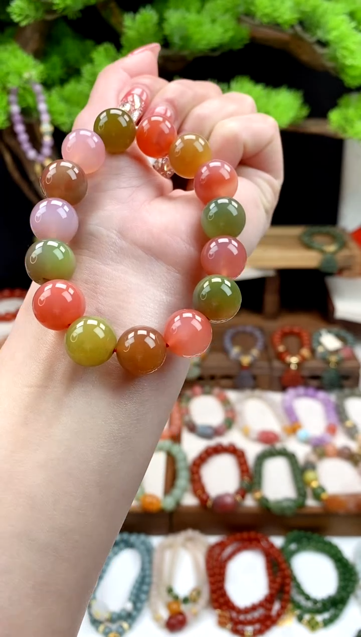 【闪购商品】玛瑙手饰未镶嵌（多样性发1）多宝素圈