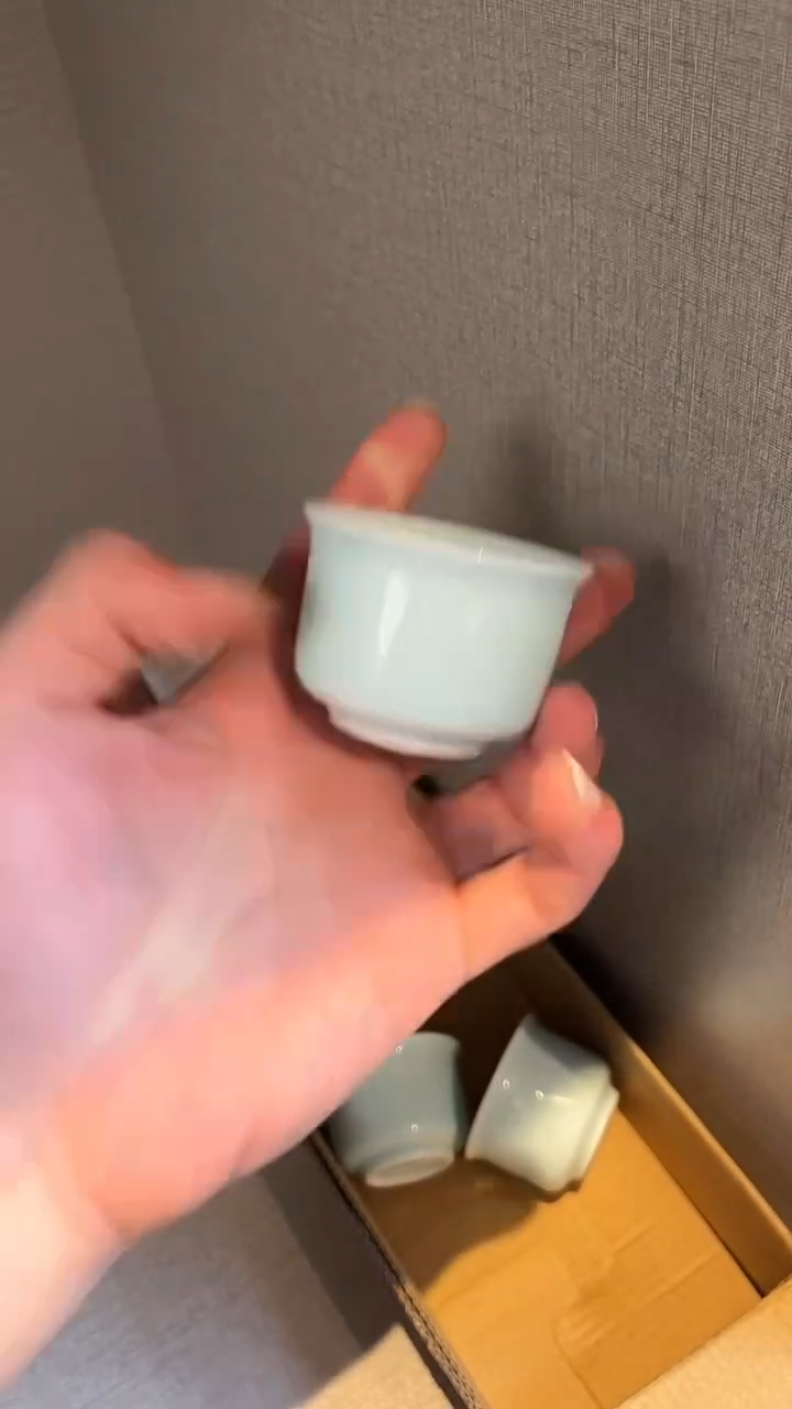 景德镇高温瓷青瓷小客杯