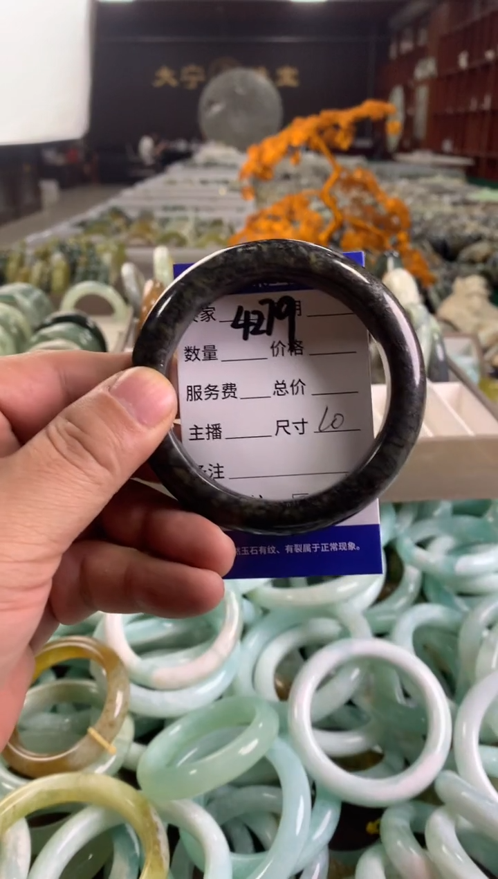 蛇纹石玉未镶嵌手镯4279