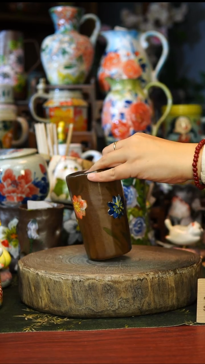 陶瓷74景德镇手工手绘釉下彩