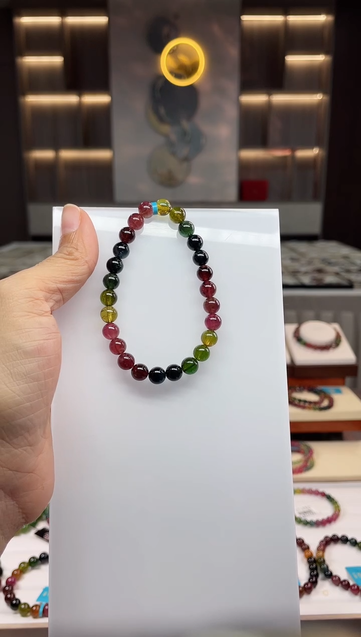 单圈手串未镶嵌碧玺（多样性发一条）Q