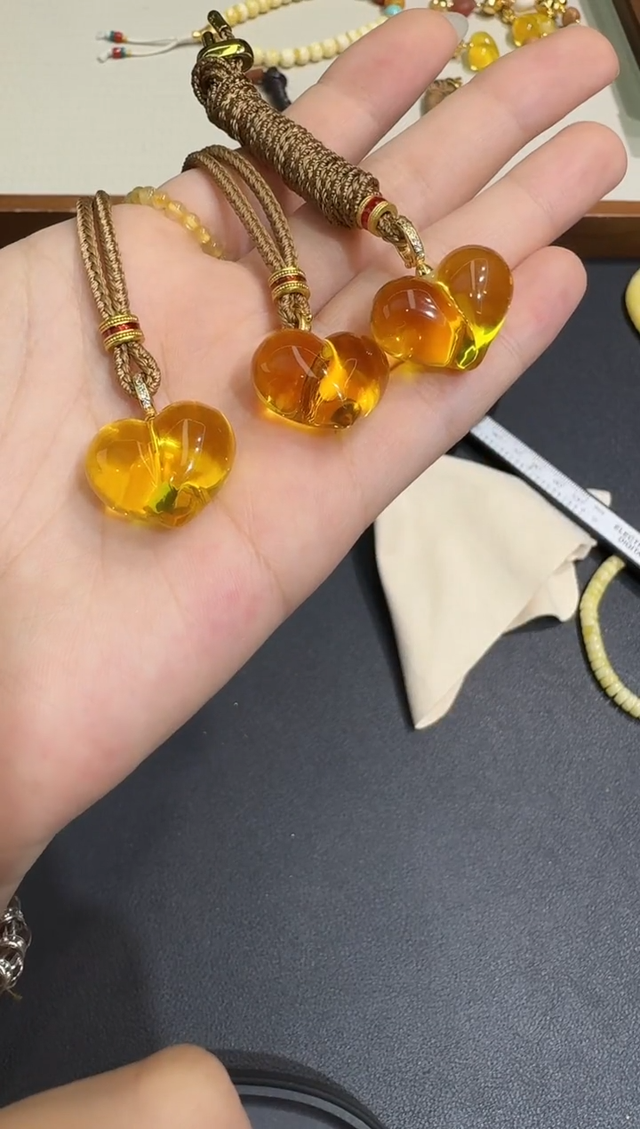 未镶嵌颈饰琥珀X0724-1195-116多样性一件