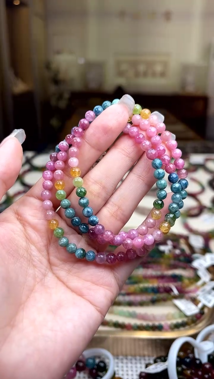 【闪购商品】碧玺/未镶嵌5mm+碧玺多圈多样性发货