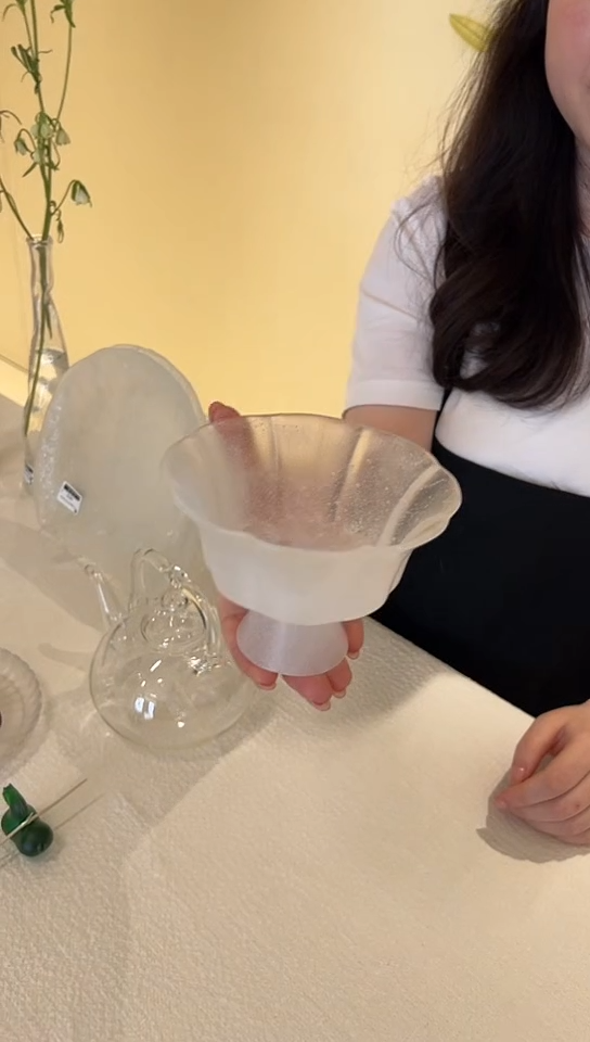 【闪购商品】茶道摆件高足葵口盘52010000000