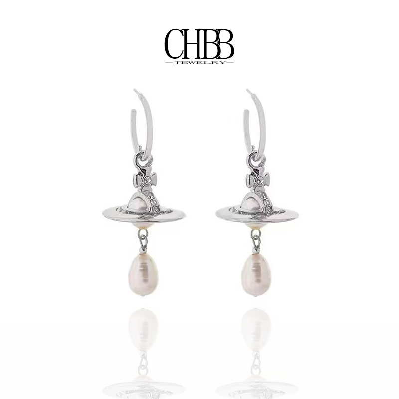 橙画 合金耳饰 立体吊坠耳钉 镶嵌男女款