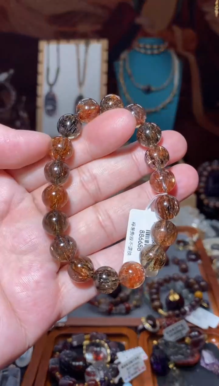 【闪购商品】水晶手串未镶嵌黑金超