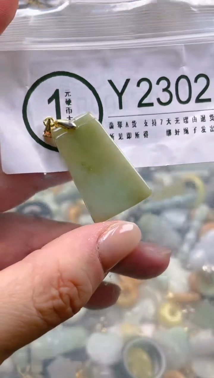 【闪购商品】翡翠颈饰未镶嵌/Y/翡翠A货一图一物