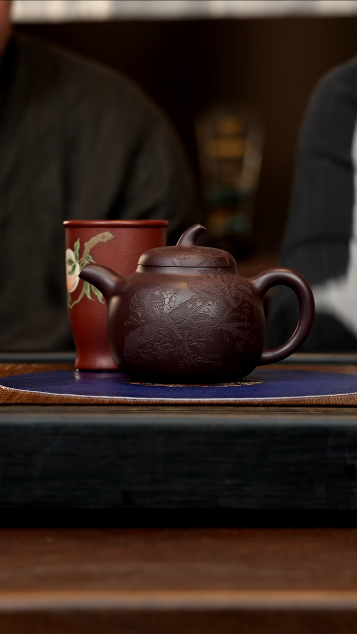 【闪购商品】紫砂茶壶SJK 黑墩头 茄段