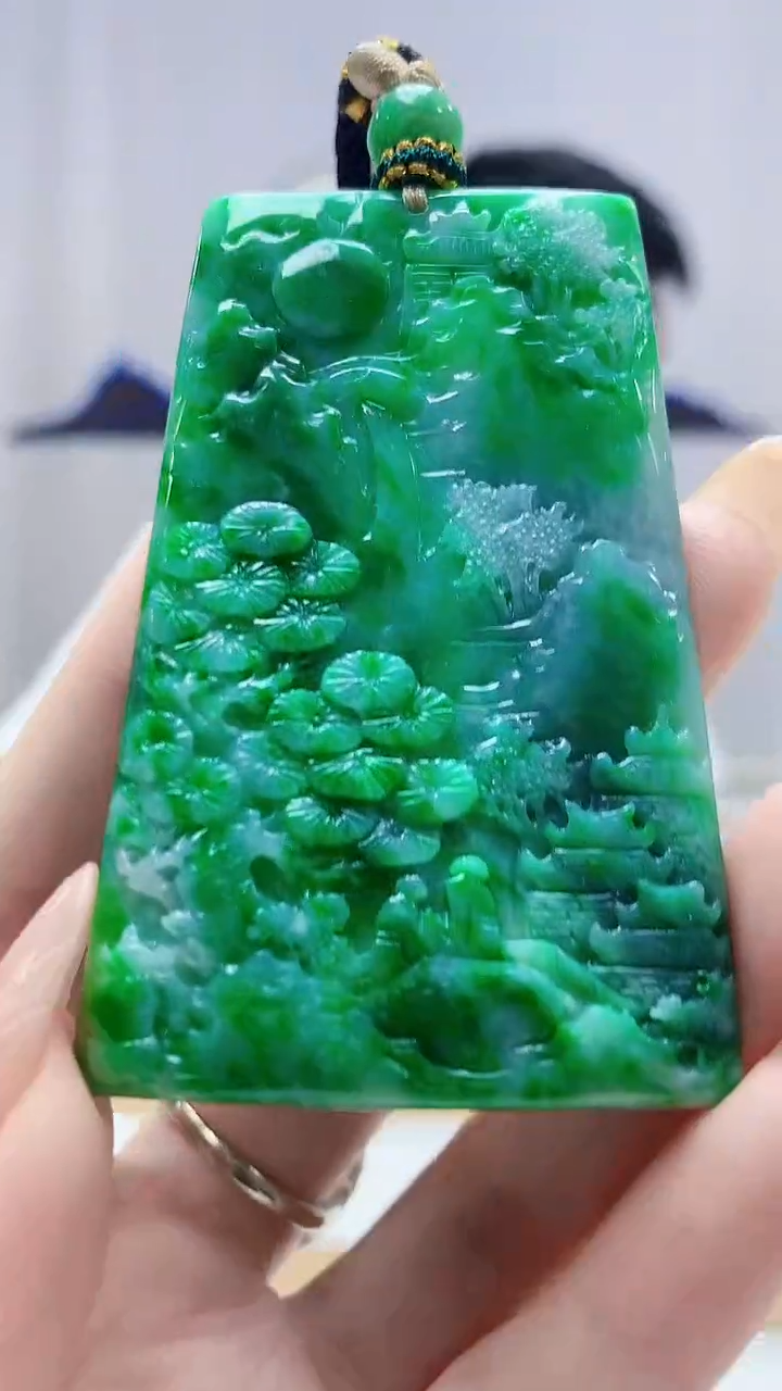 未镶嵌定制翡翠5028DD-毛货挂件229