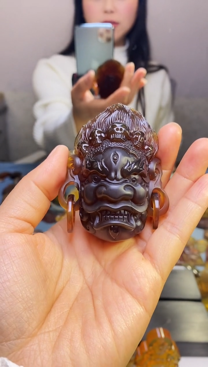 【闪购商品】琥珀颈饰未镶嵌SN2-86（大黑天）