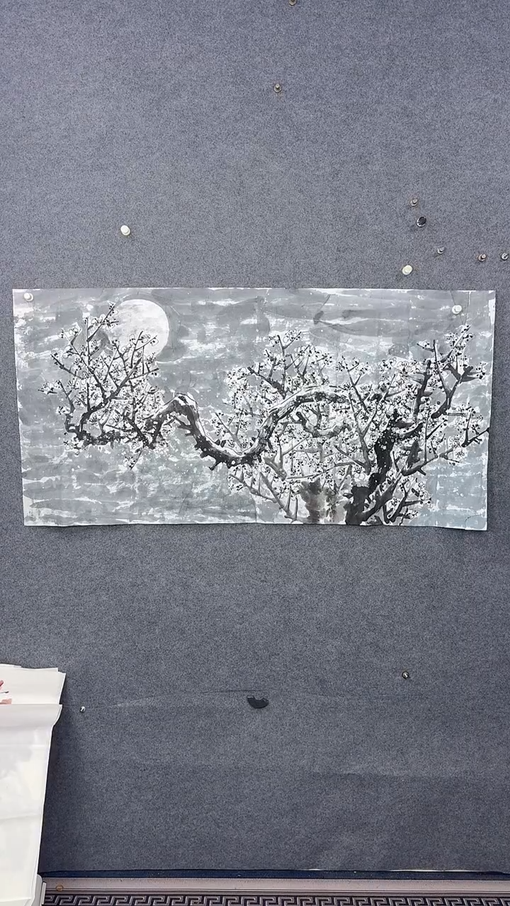 国画秋*136*68吴铁成作品