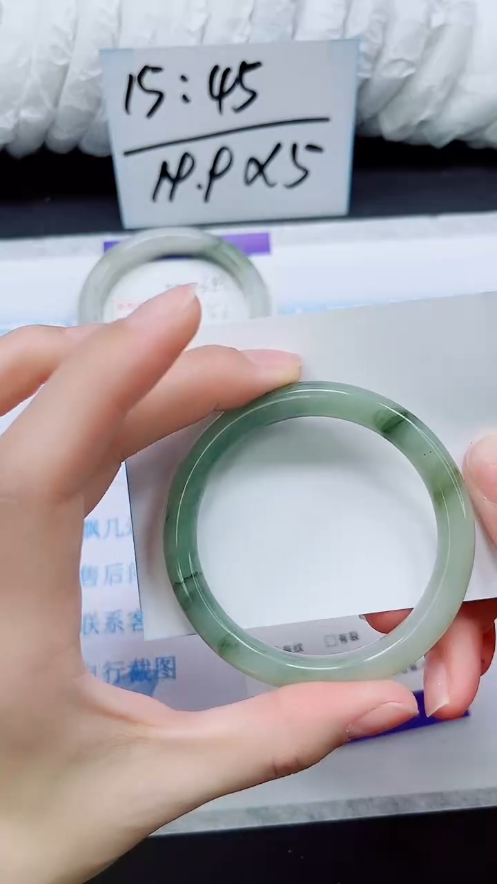 石英质玉未镶嵌手镯A35-52`53