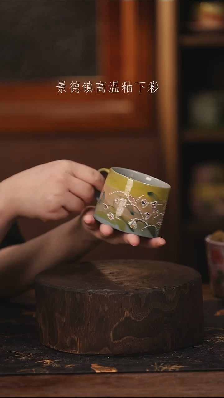 陶瓷景德镇高温釉下手绘陶瓷