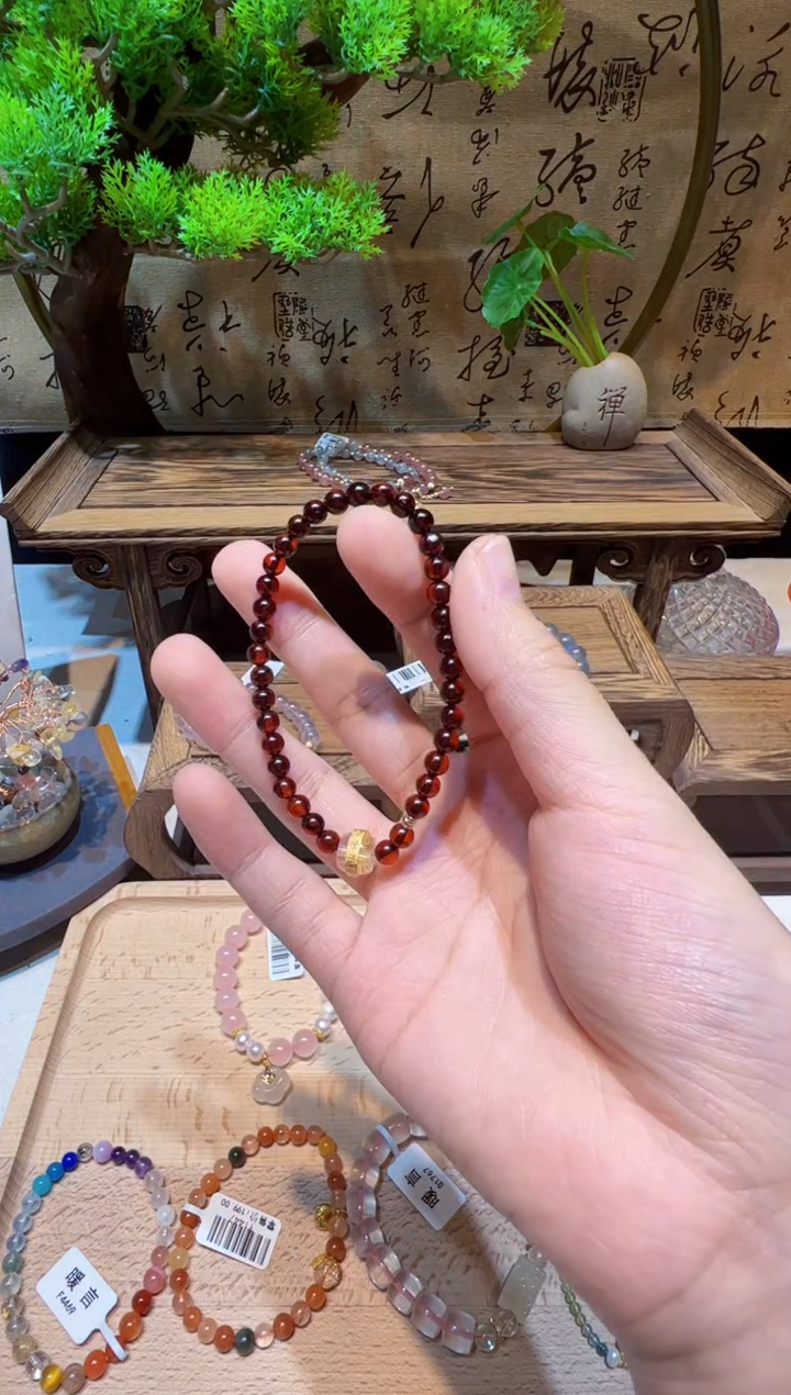 手链琥珀未镶嵌手饰@@