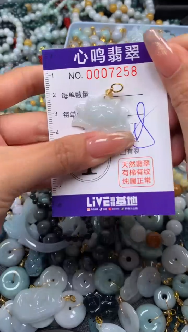 翡翠未镶嵌颈饰闪购007258
