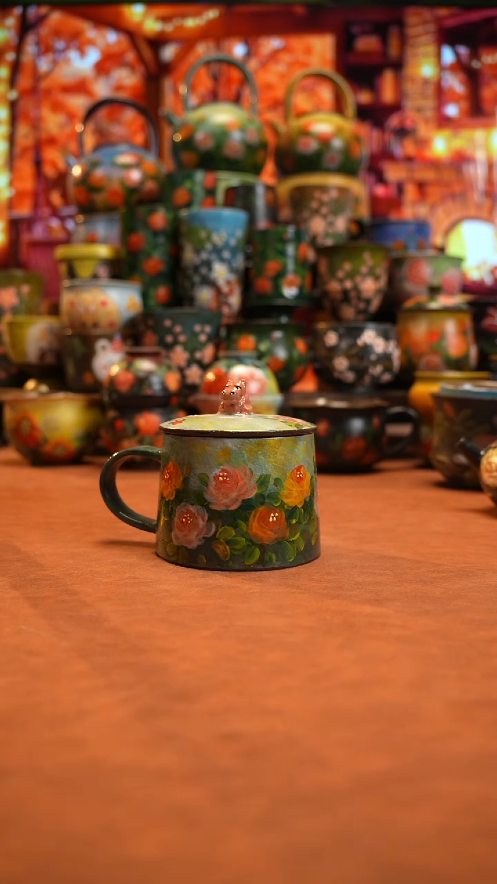 油画   釉下彩   杯子