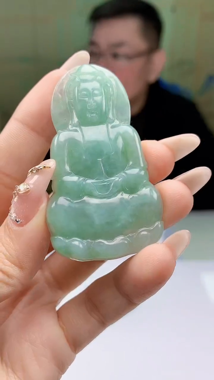 【闪购商品】定制翡翠未镶嵌5152ty-毛货挂件86