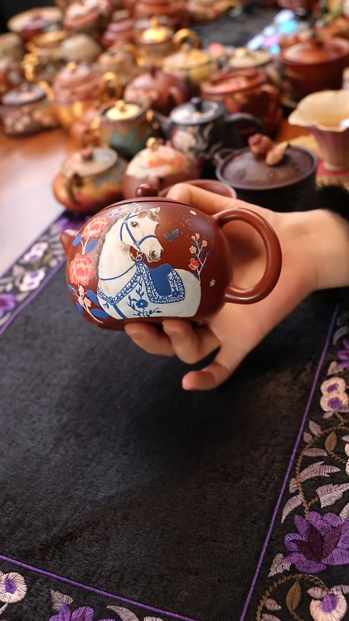 茶壶紫砂宫廷马西施