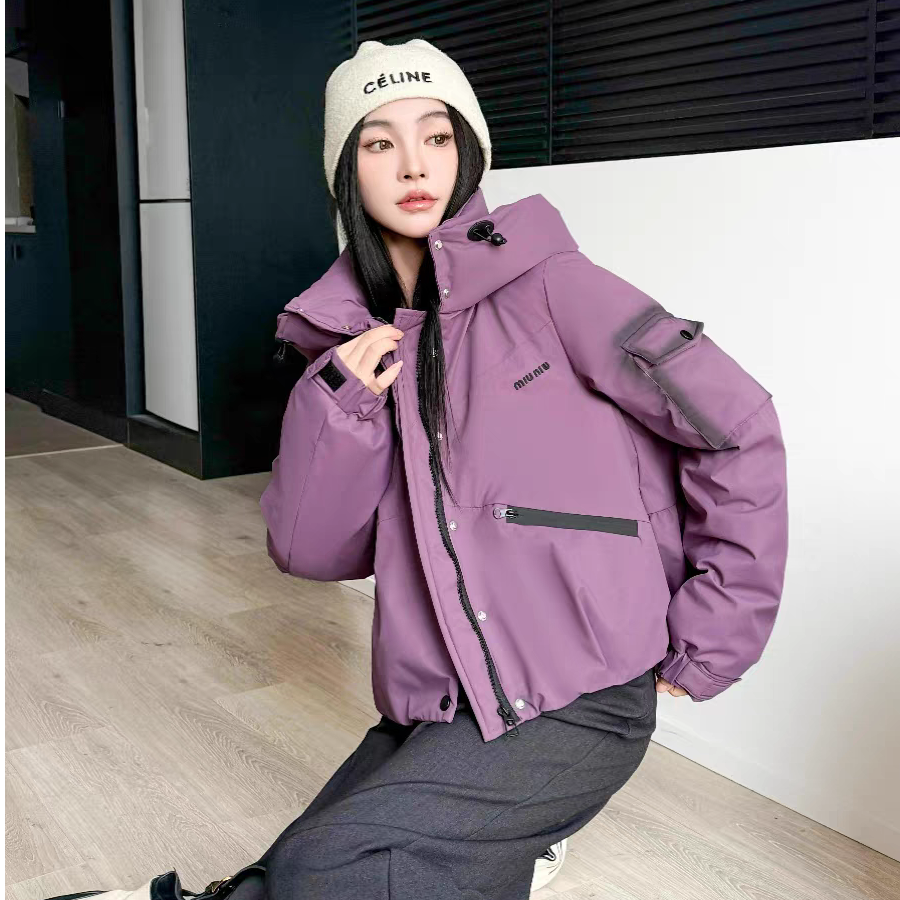 冬季短款连帽派克服  厚款休闲外套百搭时尚